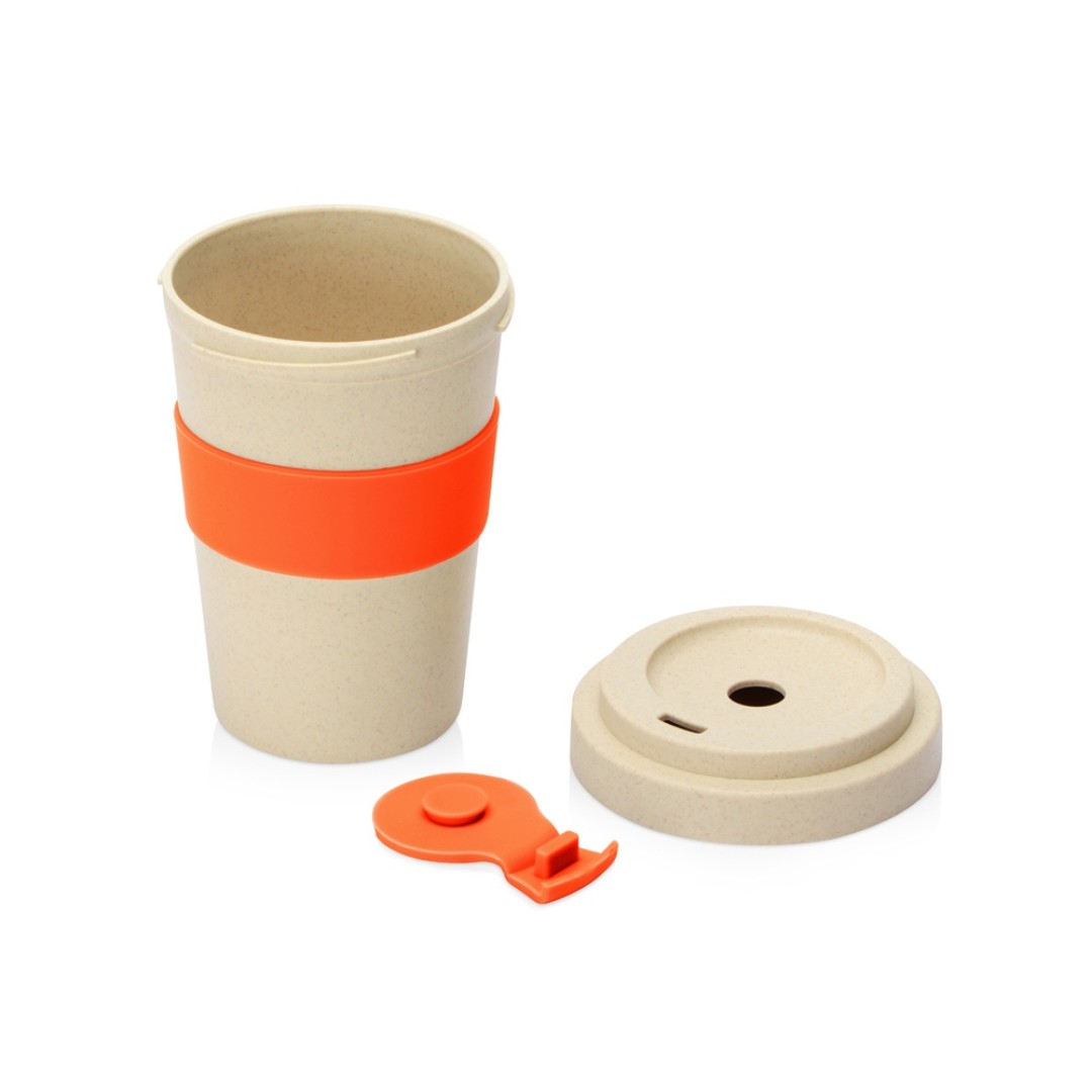 Стакан из пшеничного волокна «Flava», оранжевый 021C