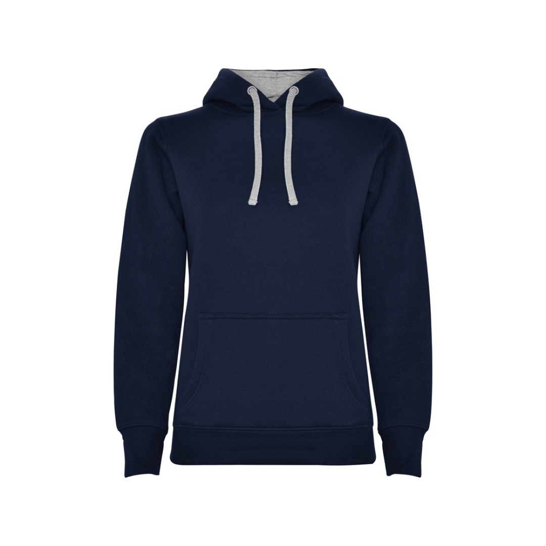 Толстовка с капюшоном "Urban" женская, нэйви/серый