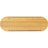 Пенал с линейкой и подставкой для телефона из бамбука "Haruki", серый