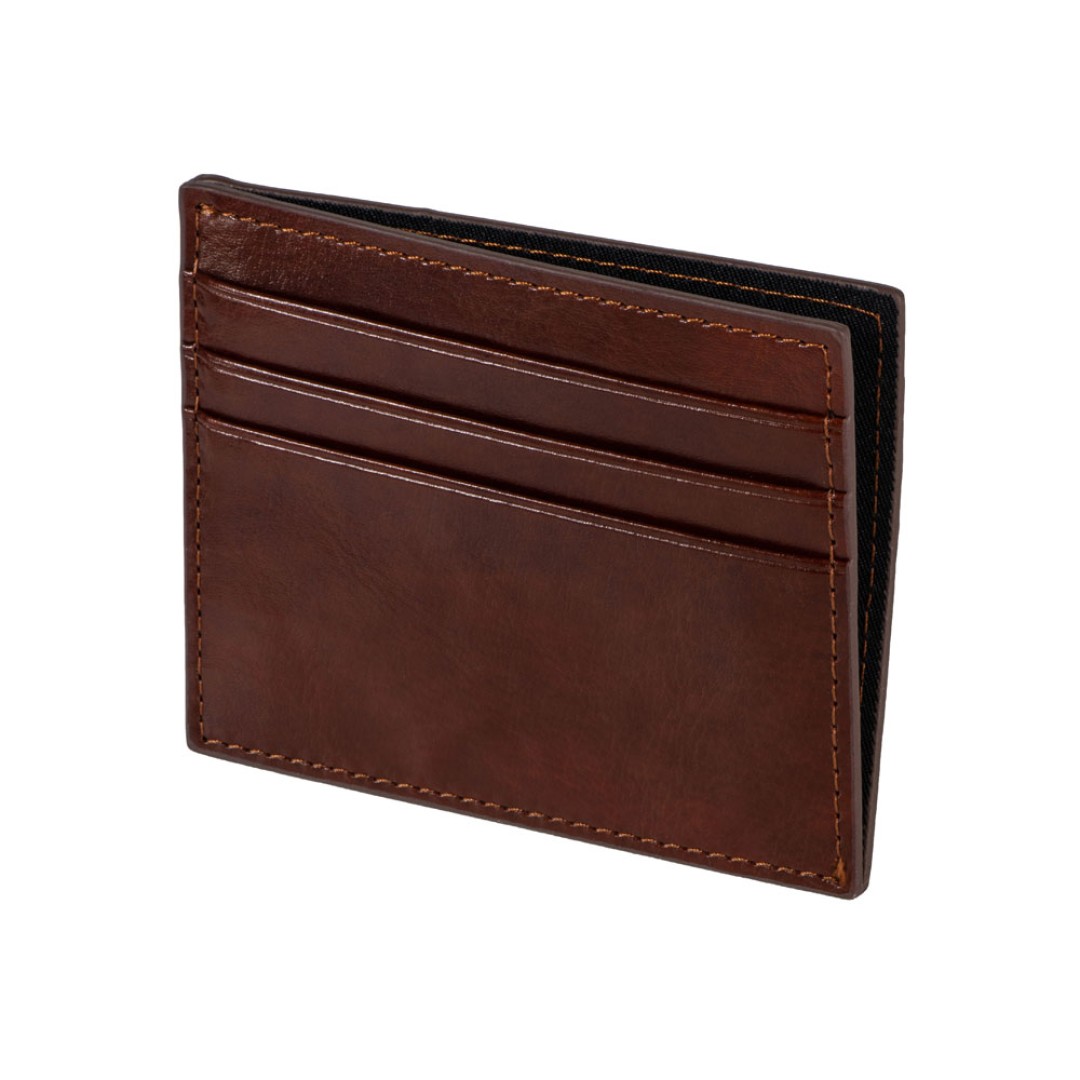 Картхолдер для 6 пластиковых карт с RFID-защитой "Fabrizio", коричневый