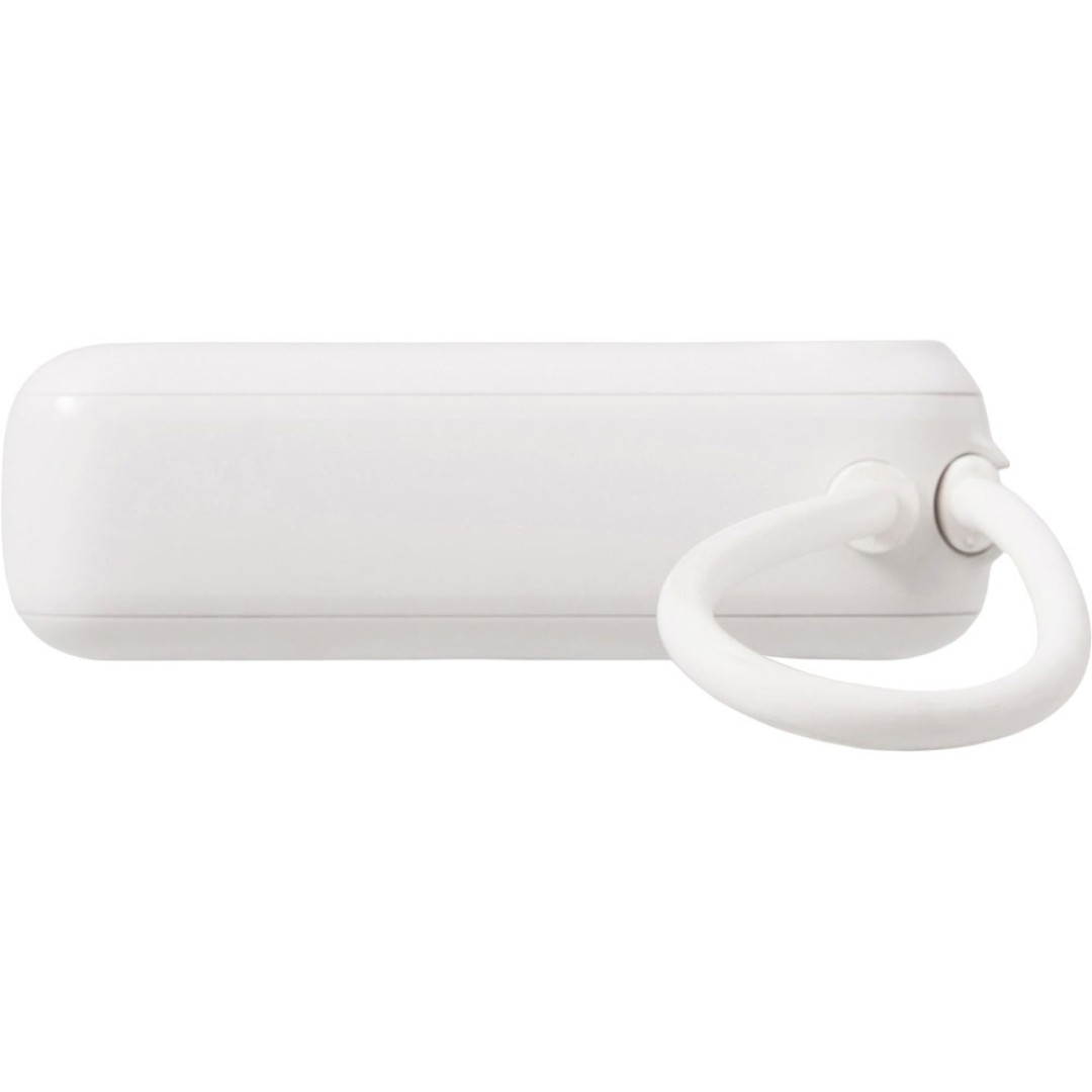 Внешний аккумулятор со встроенным кабелем «Liri», QC/PD, 10000 мАч, теплый белый