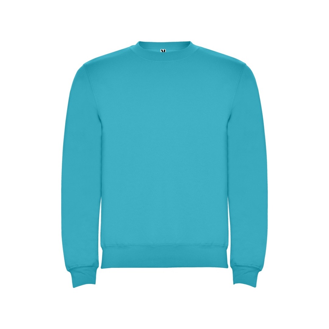 Свитшот с начесом "Clasica" унисекс, бирюзовый
