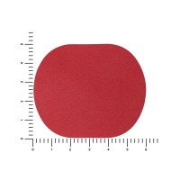 ПАТЧ ОВАЛ nubuk (красный) 6,0 х 5,0 см