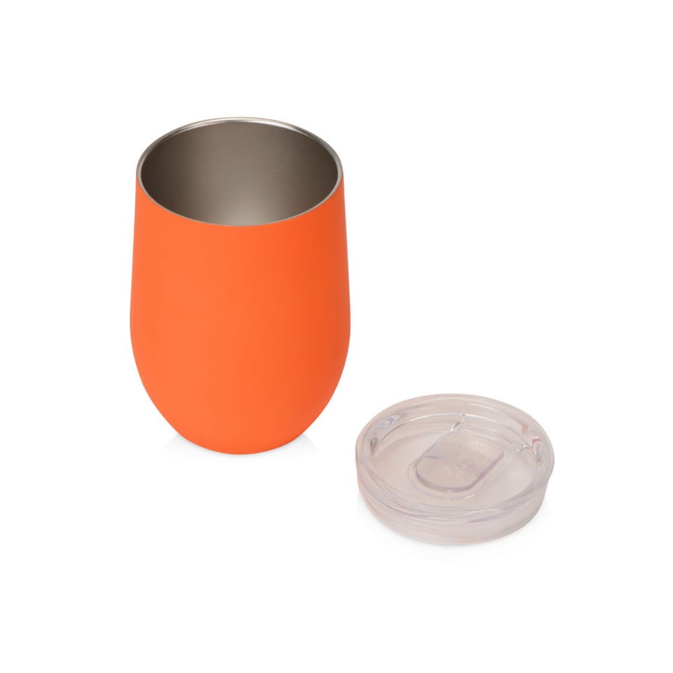 Термокружка "Vacuum mug C1", soft touch, 370мл, оранжевый