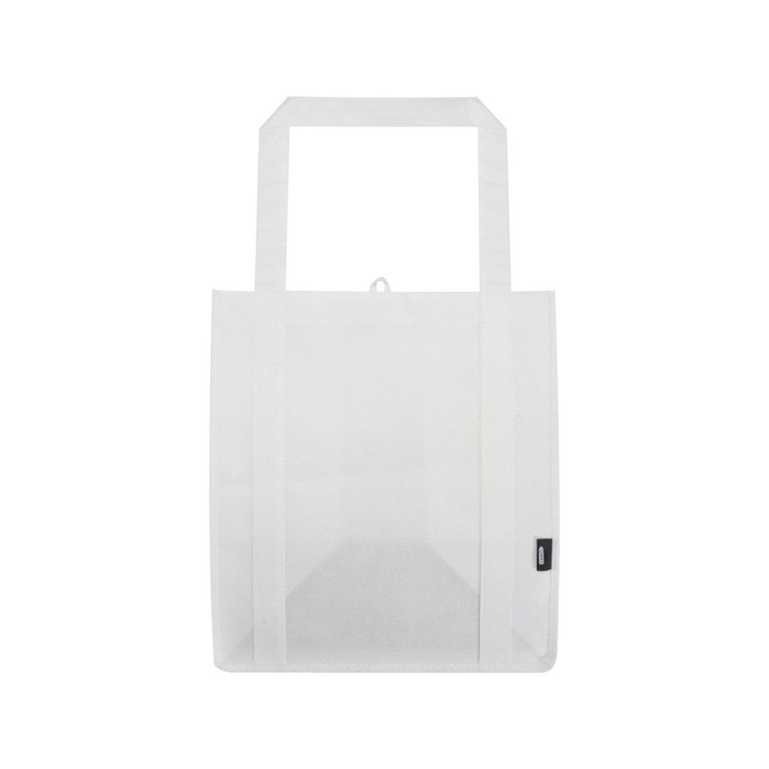 Liberty эко-сумка с прочным днищем объемом 6 л из нетканого материала, переработанного по стандарту GRS - Белый