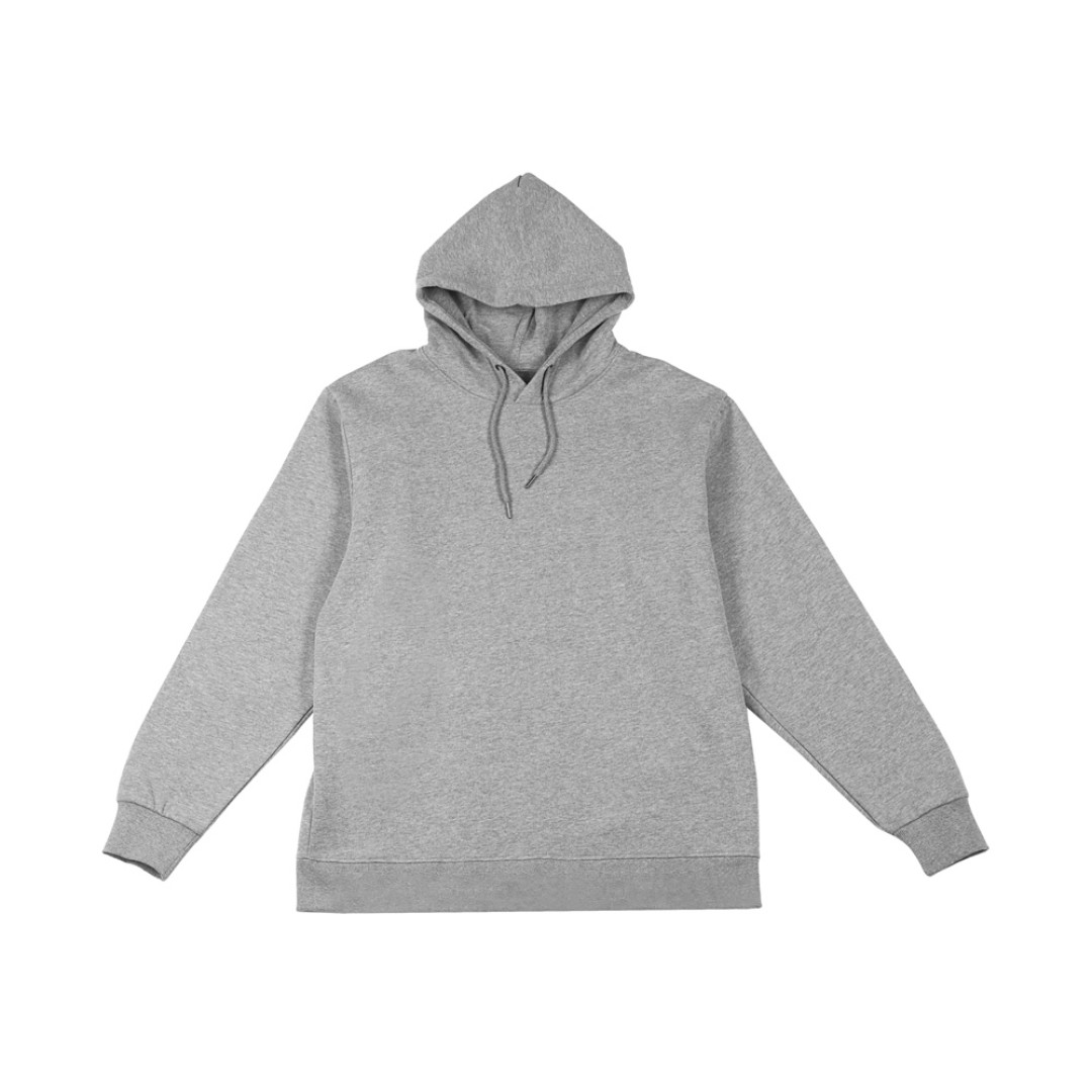 Толстовка с капюшоном оверсайз «Lisbon» унисекс, серый меланж