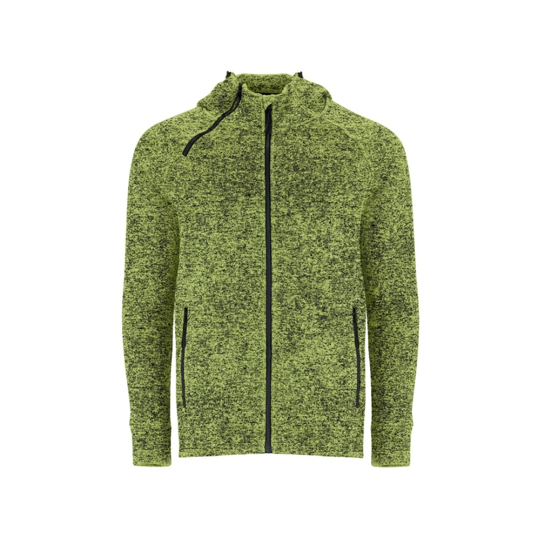 Толстовка на молнии "Everest", меланжевый салатовый