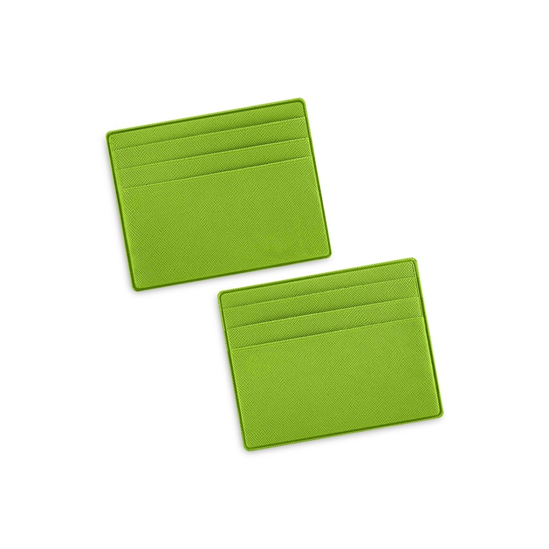 Картхолдер для денег и шести пластиковых карт "Favor", зеленое яблоко