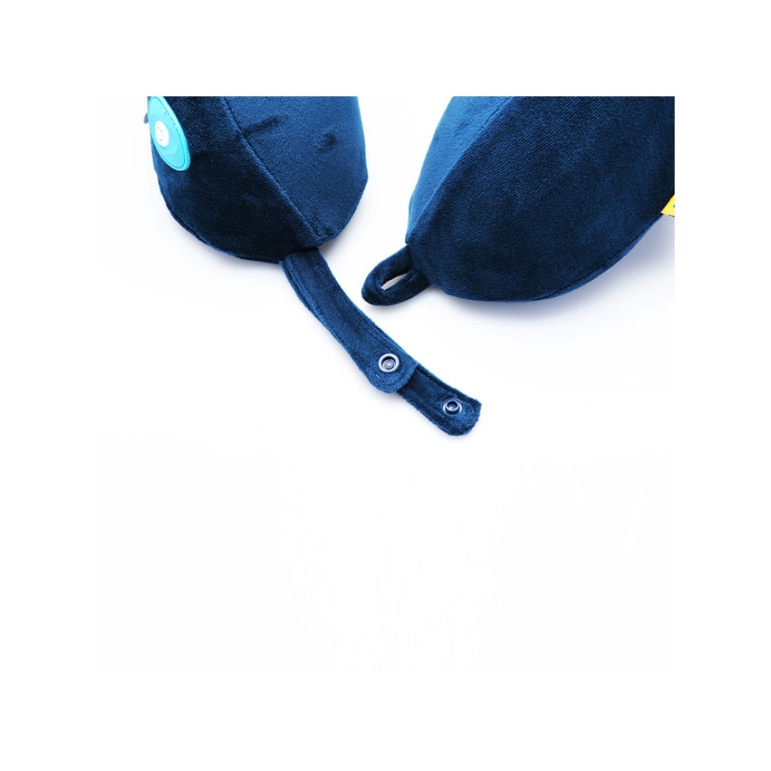 Подушка для путешествий со встроенным массажером "Massage Tranquility Pillow", синий