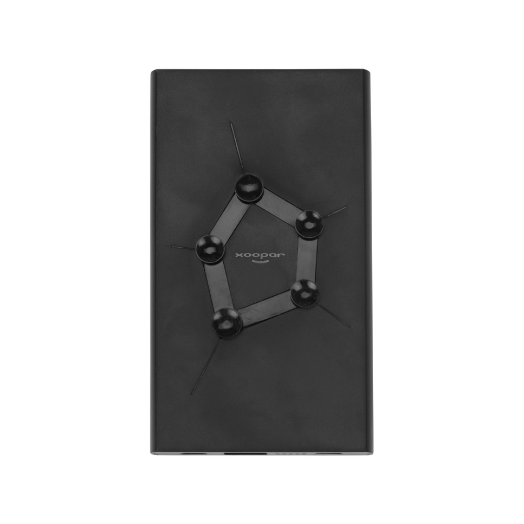 Портативное беспроводное зарядное устройство "Geo Wireless", 5000 mAh, черный