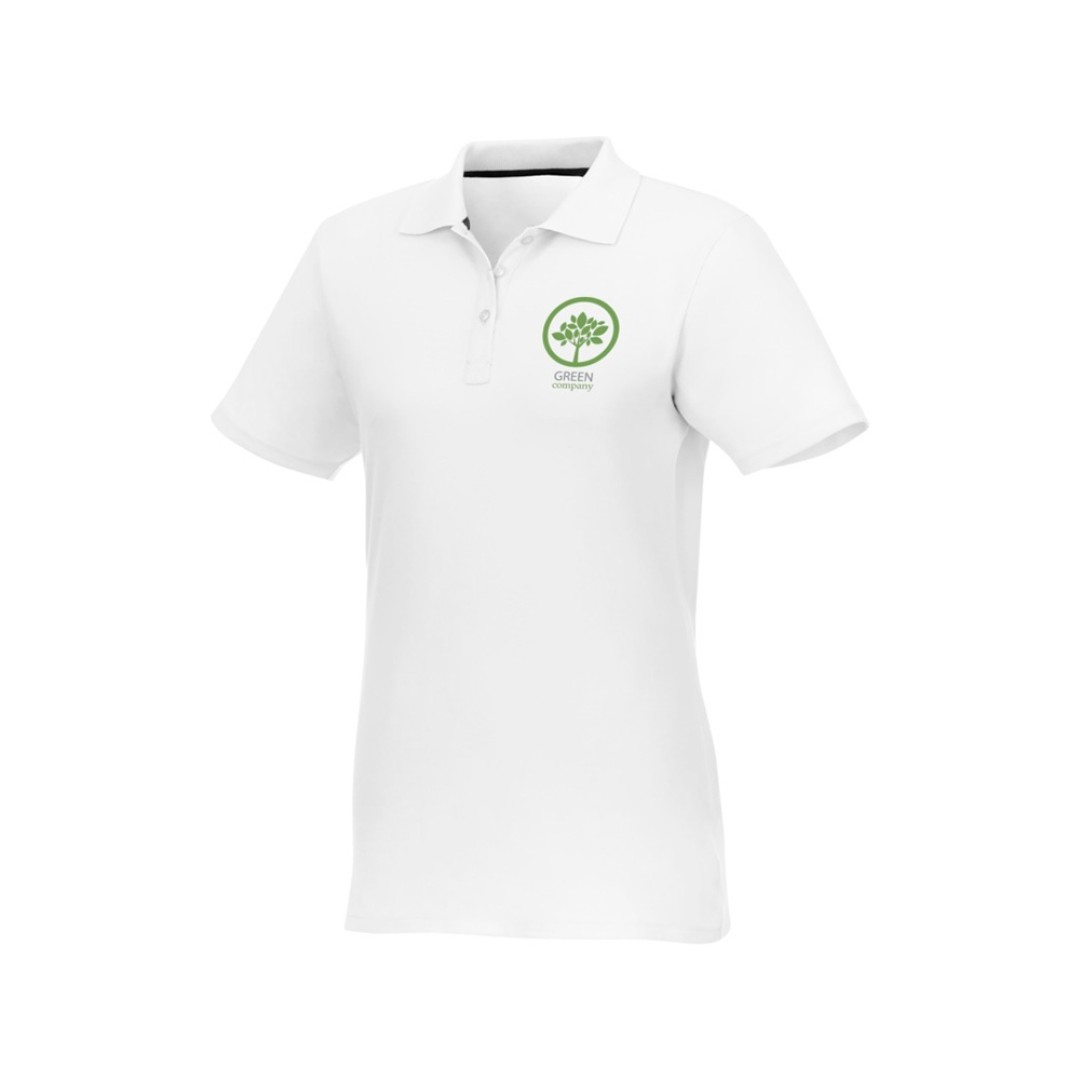 Женское поло Helios с коротким рукавом, белый