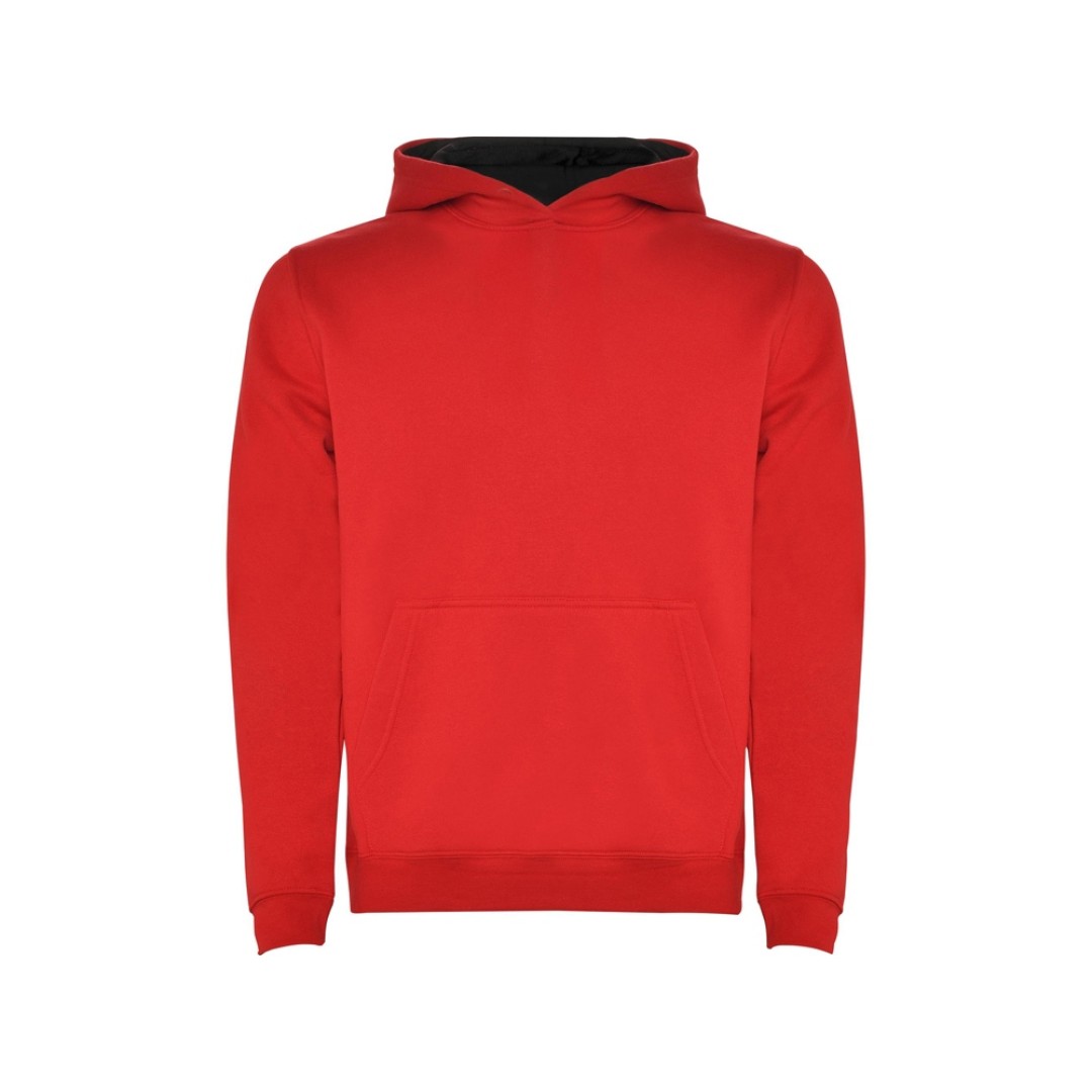 Толстовка с капюшоном "Urban" детская, красный/черный