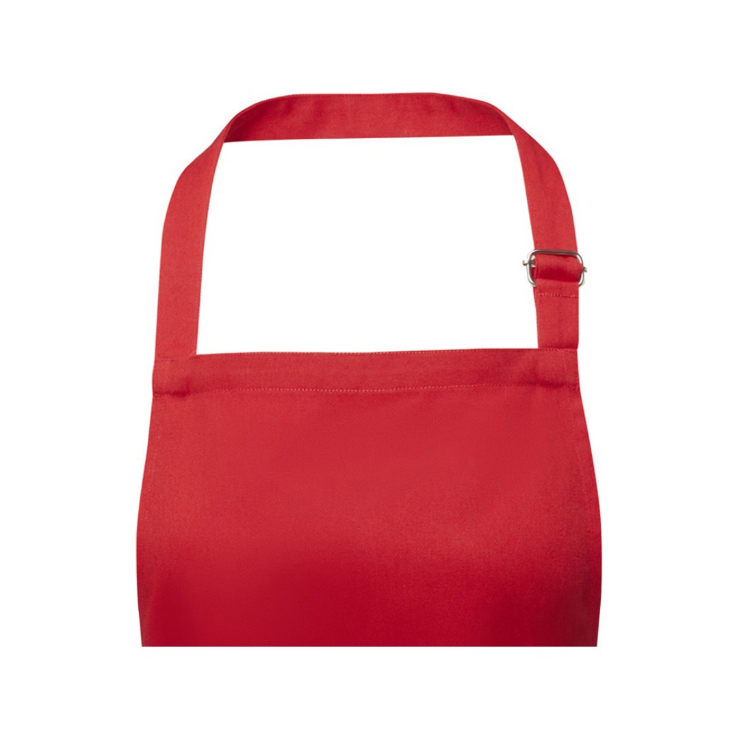 Фартук Andrea плотностью 240 г/м2 с регулируемой завязкой на шее - Красный