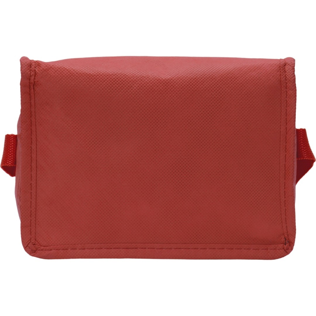 Сумка-холодильник Reviver из нетканого переработанного материала RPET, красный