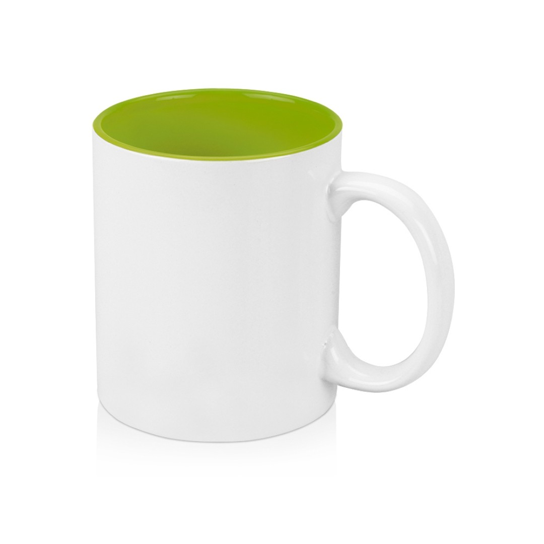 Кружка «Gain» 320мл, белый/зеленое яблоко