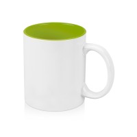 Кружка «Gain» 320мл, белый/зеленое яблоко