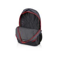 Рюкзак «Metropolitan», серый с красной молнией и черной подкладкой