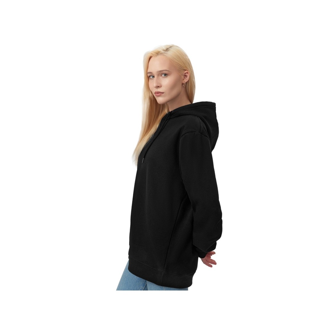 Толстовка с капюшоном оверсайз «Lisbon» унисекс, черный