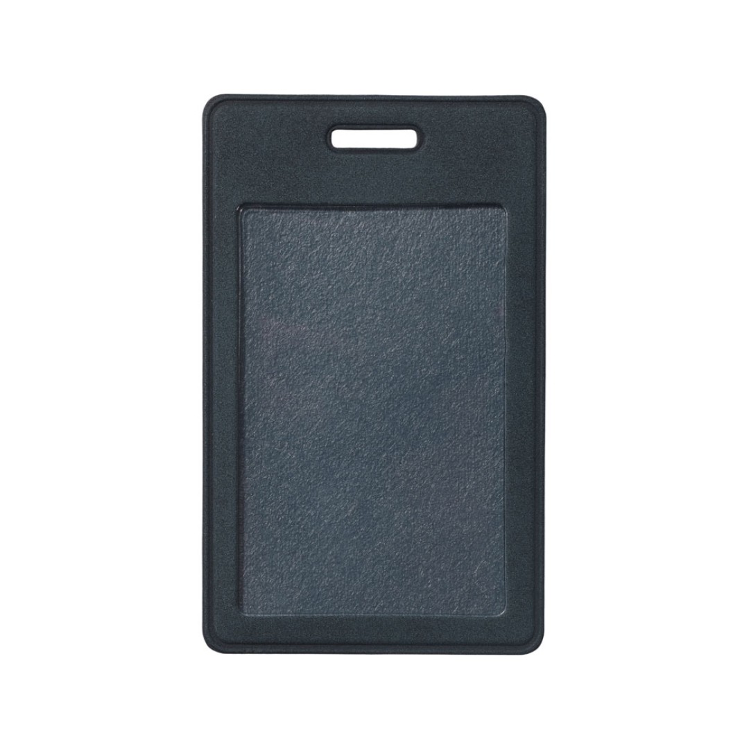 Вертикальный чехол для пропуска из экокожи "Alicante", темно-синий