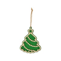 Подвеска деревянная "Новогодняя ёлочка"