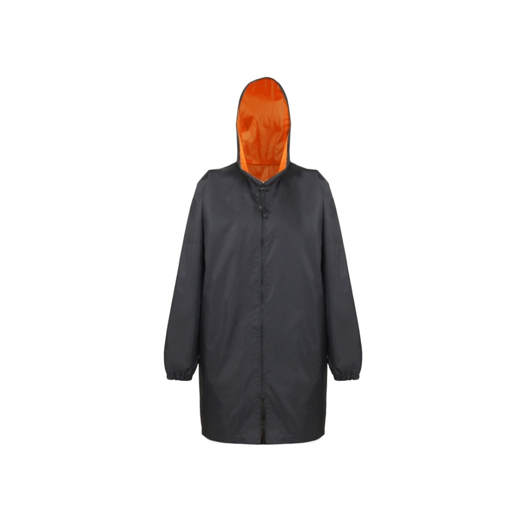 Дождевик «Bi-color» унисекс, оранжевый/черный