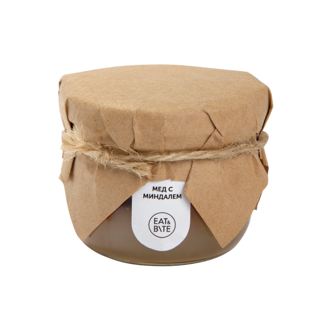 Сувенирный набор "Мед с миндалем" 120 гр