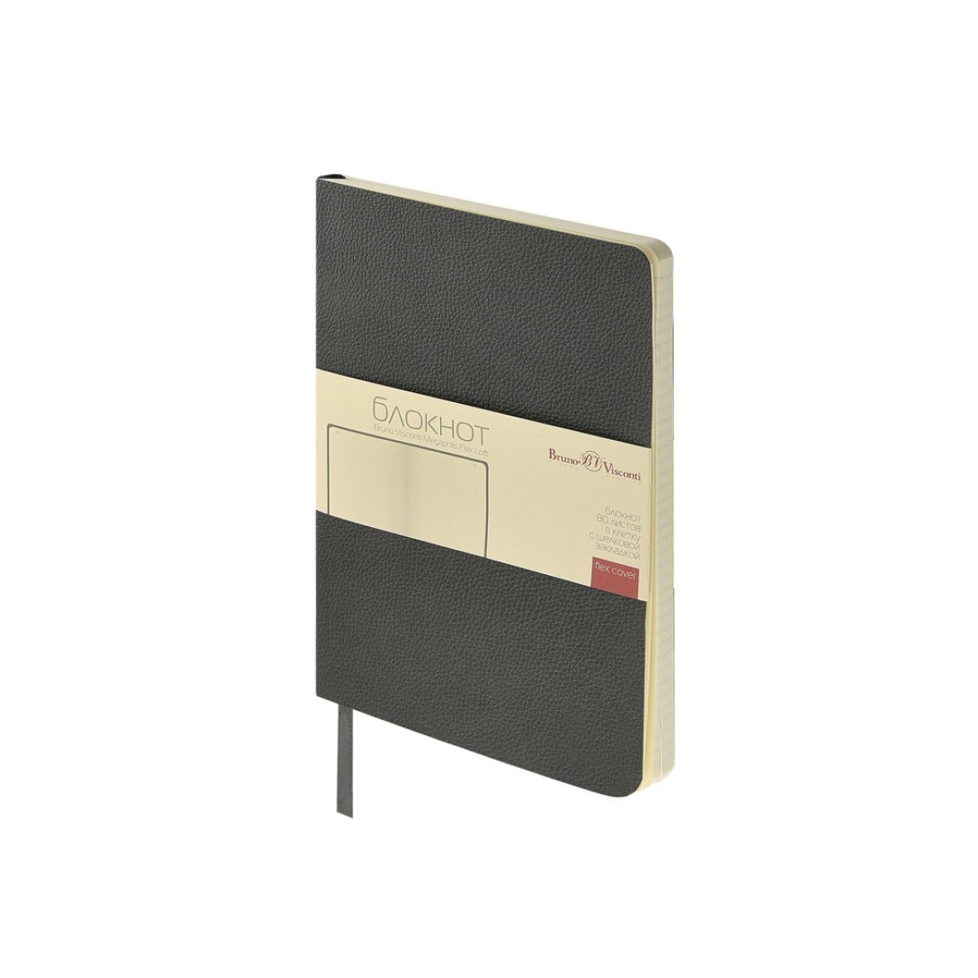 Блокнот А5 "Megapolis Flex Loft", серый