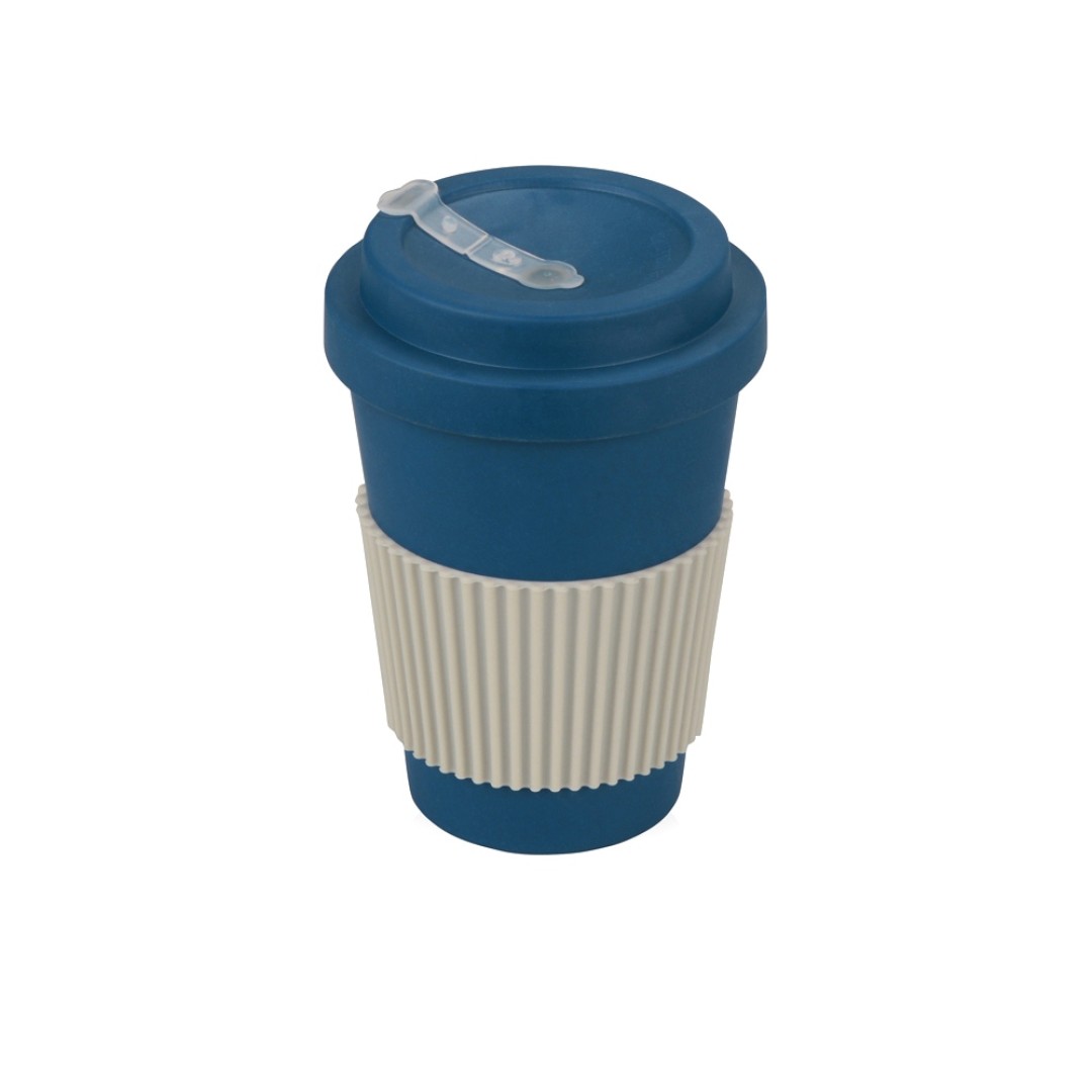 Термокружка "Muffin" из натуральных волокон, бензиновый синий