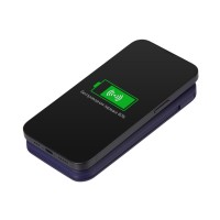 Внешний беспроводной аккумулятор с подсветкой лого «Astro», 10000 mAh, темно-синий