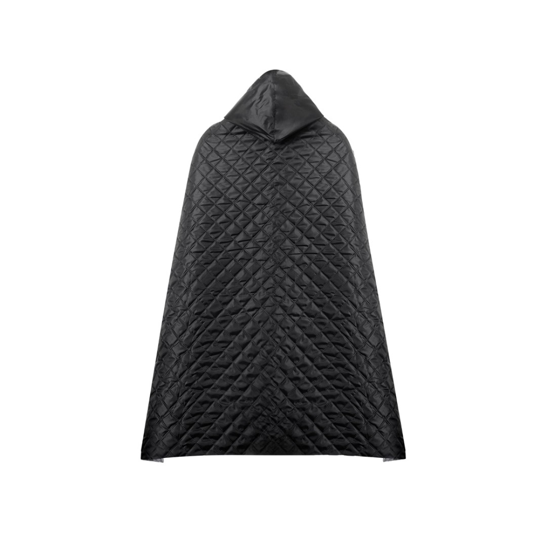 Пончо Cappy с капюшоном на липучке в мешке, черный