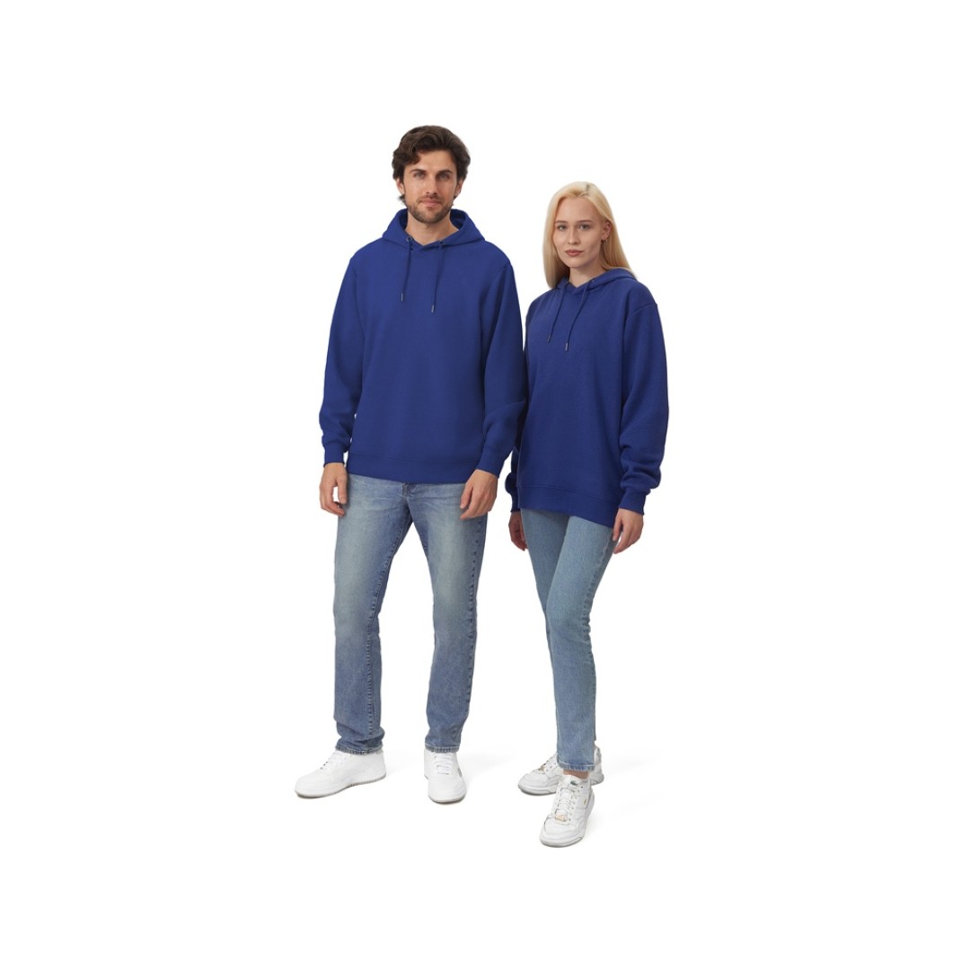 Толстовка с капюшоном оверсайз «Lisbon» унисекс, классический синий