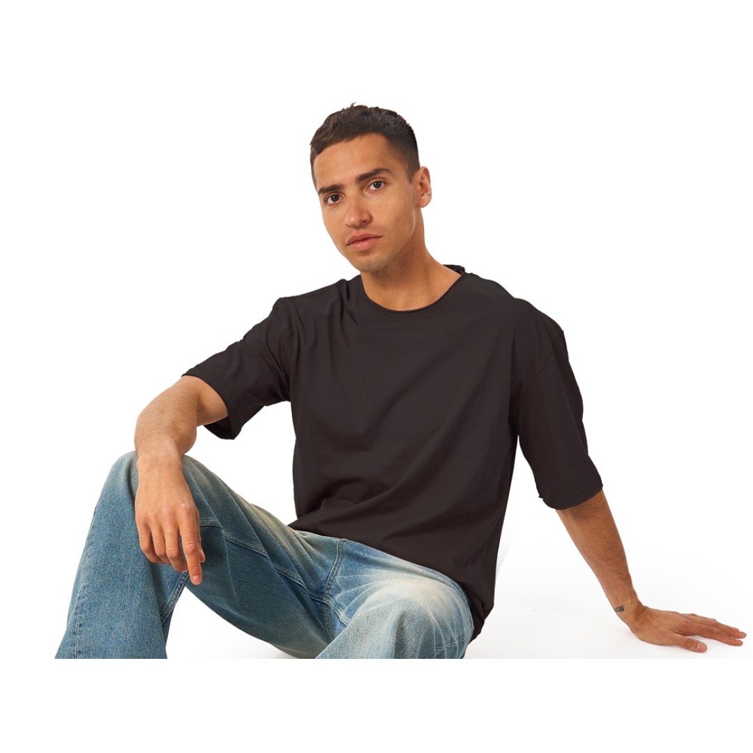 Футболка оверсайз «Liyon» унисекс, темно-серый