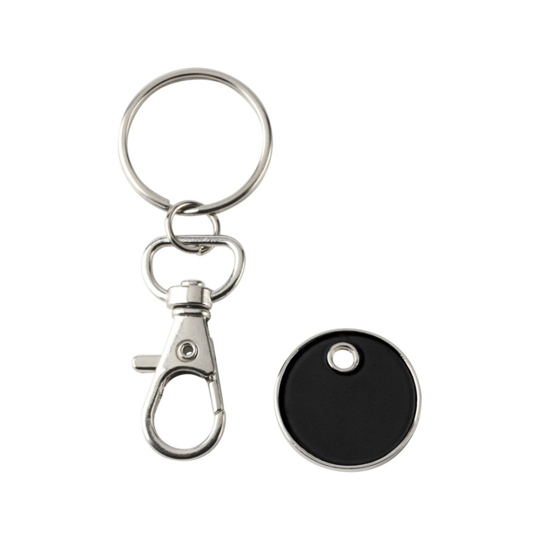 Rory брелок для ключей с монетой для тележки, черный