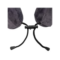 Подушка TORBER, дорожная, с эффектом памяти, тёмно-серая, полиэстер+спандекс