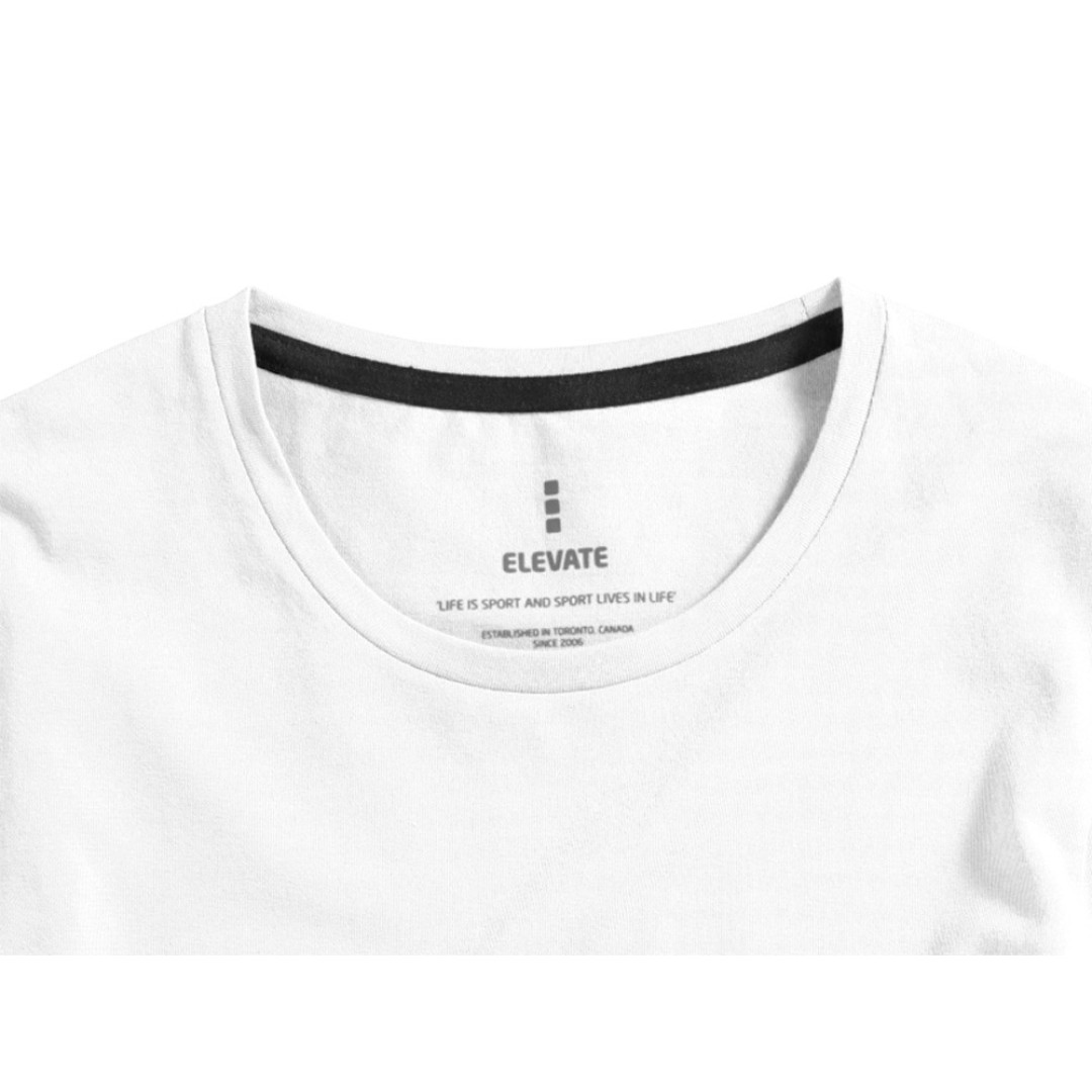 Ponoka мужская футболка из органического хлопка, длинный рукав, белый