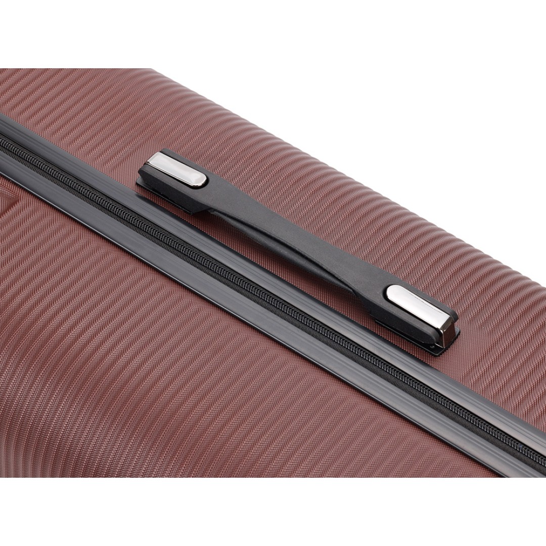 Чемодан TORBER Onego, бордовый, ABS-пластик, 69,5 х 46 х 26 см, 69 л