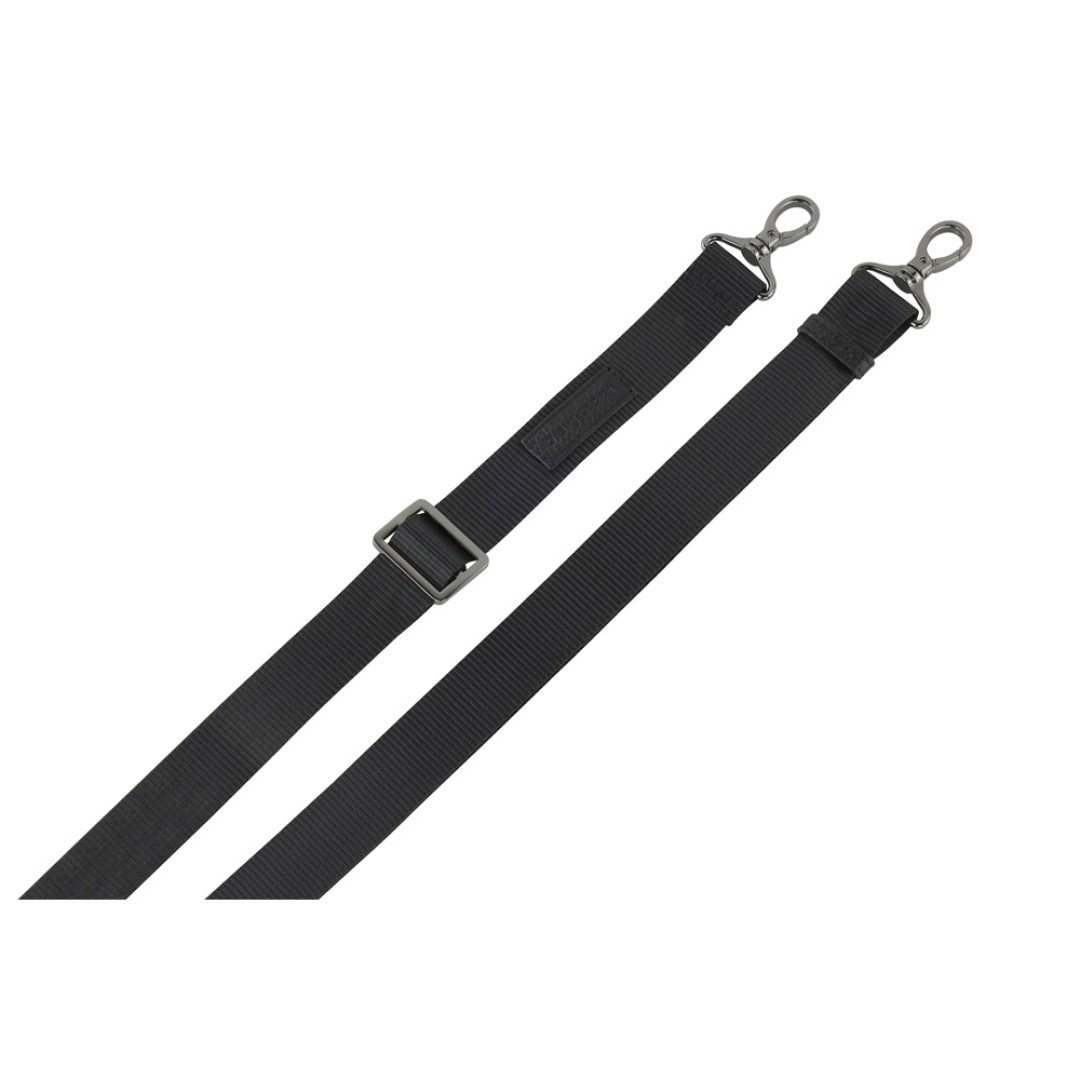 Сумка через плечо женская BUGATTI Elsa, чёрная, воловья кожа/полиэстер, 25х8,5х20 см