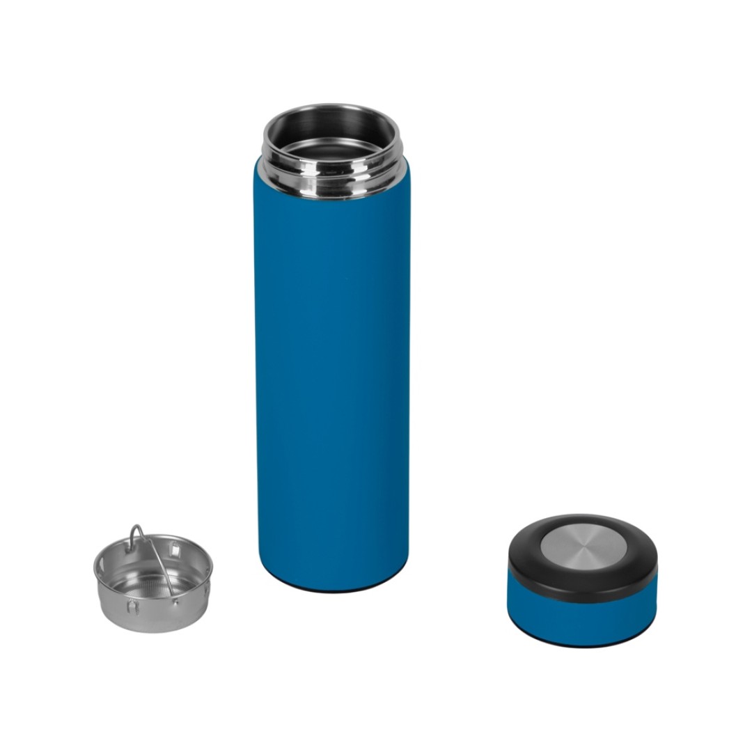 Термос «Confident» с покрытием soft-touch 420мл, индиго