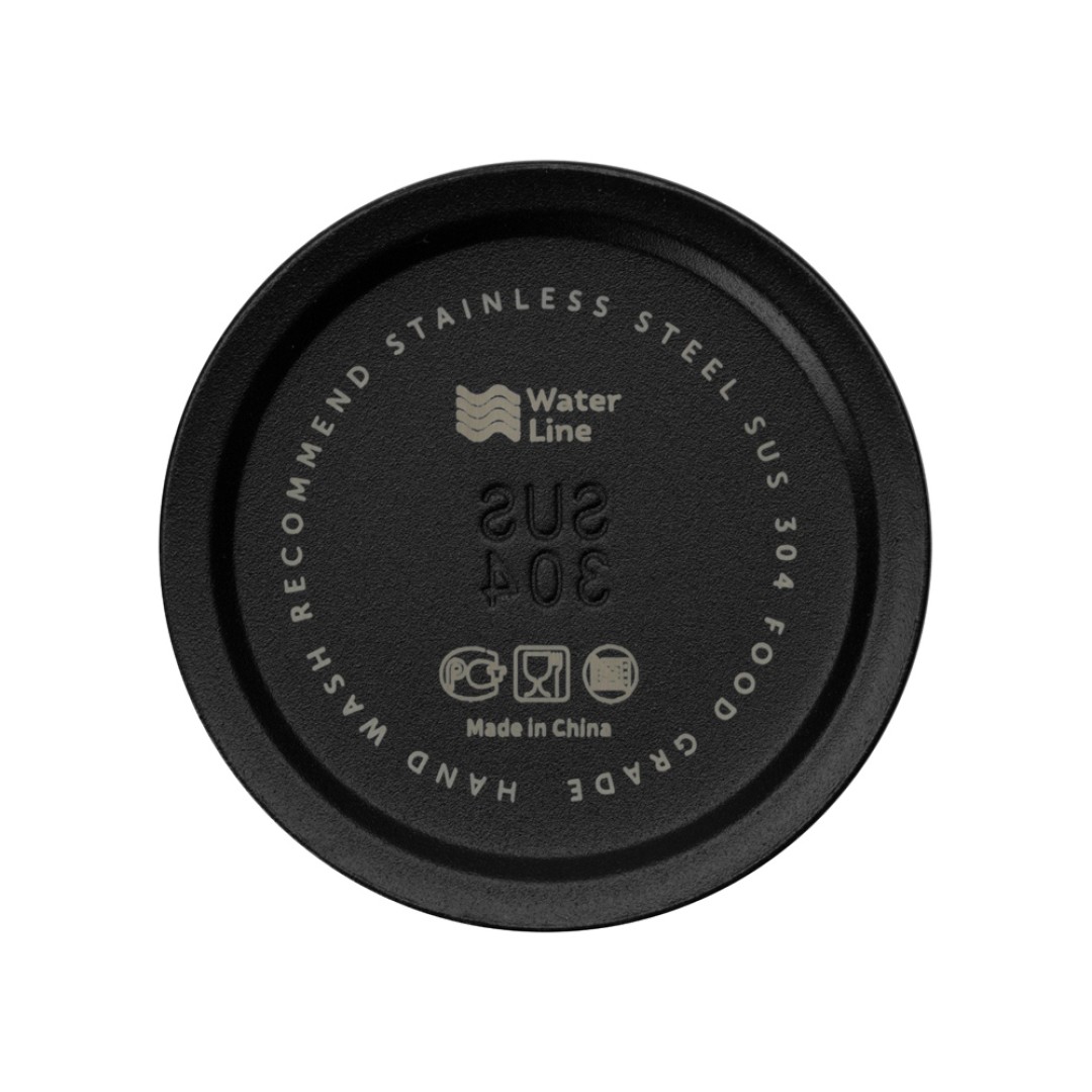 Бутылка для воды "Hike" Waterline, нерж сталь, 850 мл, черный