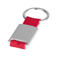 Брелок "Mondo", серебристый/красный