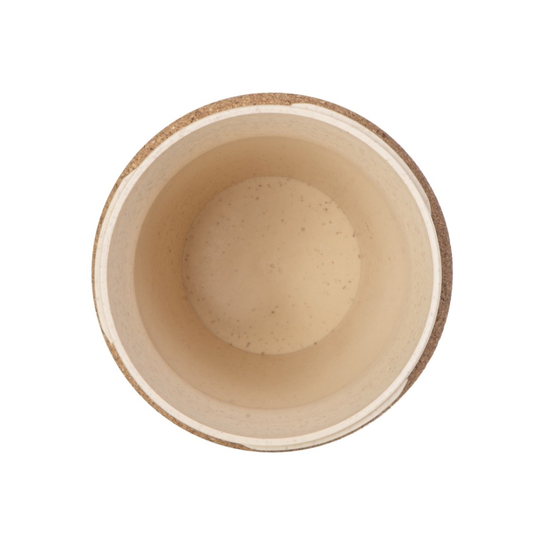 Стакан из пшеничного волокна с двойными стенками "Pino", красный