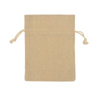 Мешочек подарочный, лен, средний, натуральный