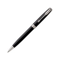 Ручка шариковая «Parker Sonnet Core Black Lacquer CT», черный/серебристый