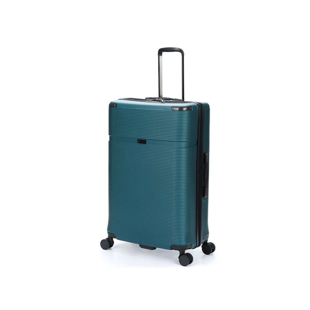 Чемодан TORBER Onego, зелёный, ABS-пластик, 79,5 х 51 х 29 см, 103 л