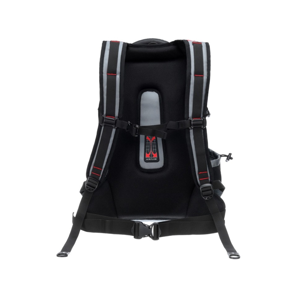 Рюкзак TORBER DRIVE с отделением для ноутбука 15", серый/красный, полиэстер 1680D, 36x17x50 см, 30 л