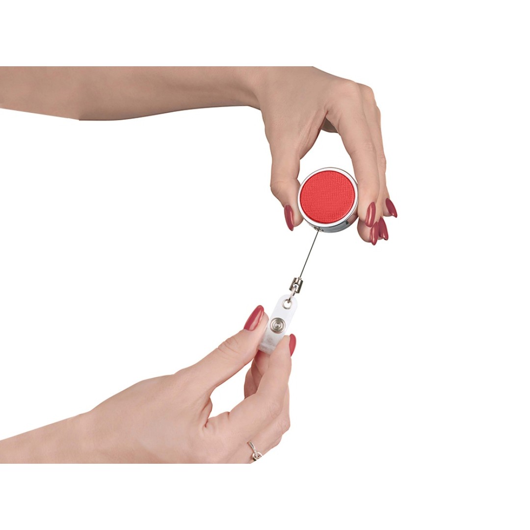 Ретрактор металлический "Favor", красный