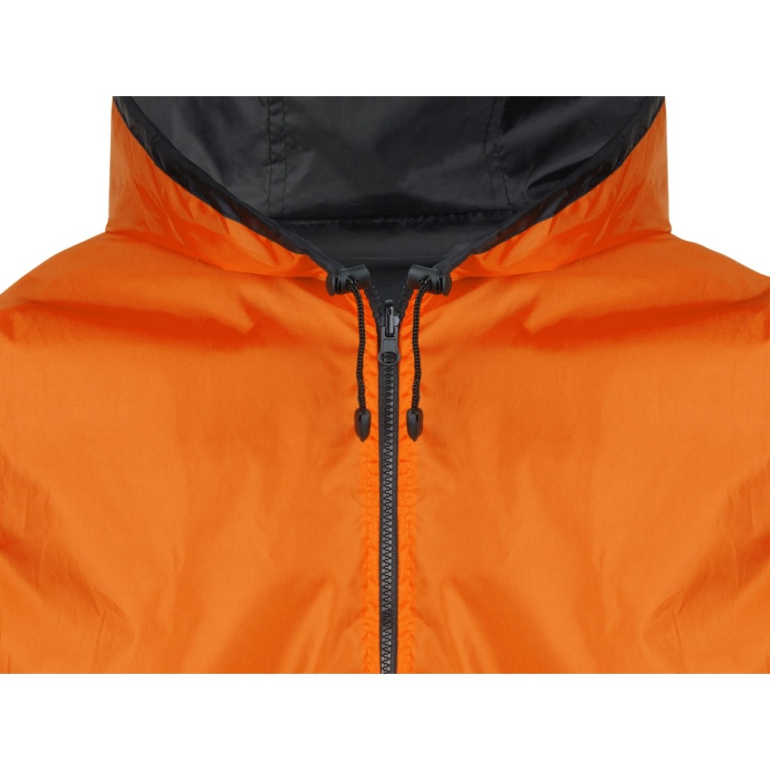 Дождевик «Bi-color» унисекс, оранжевый/черный