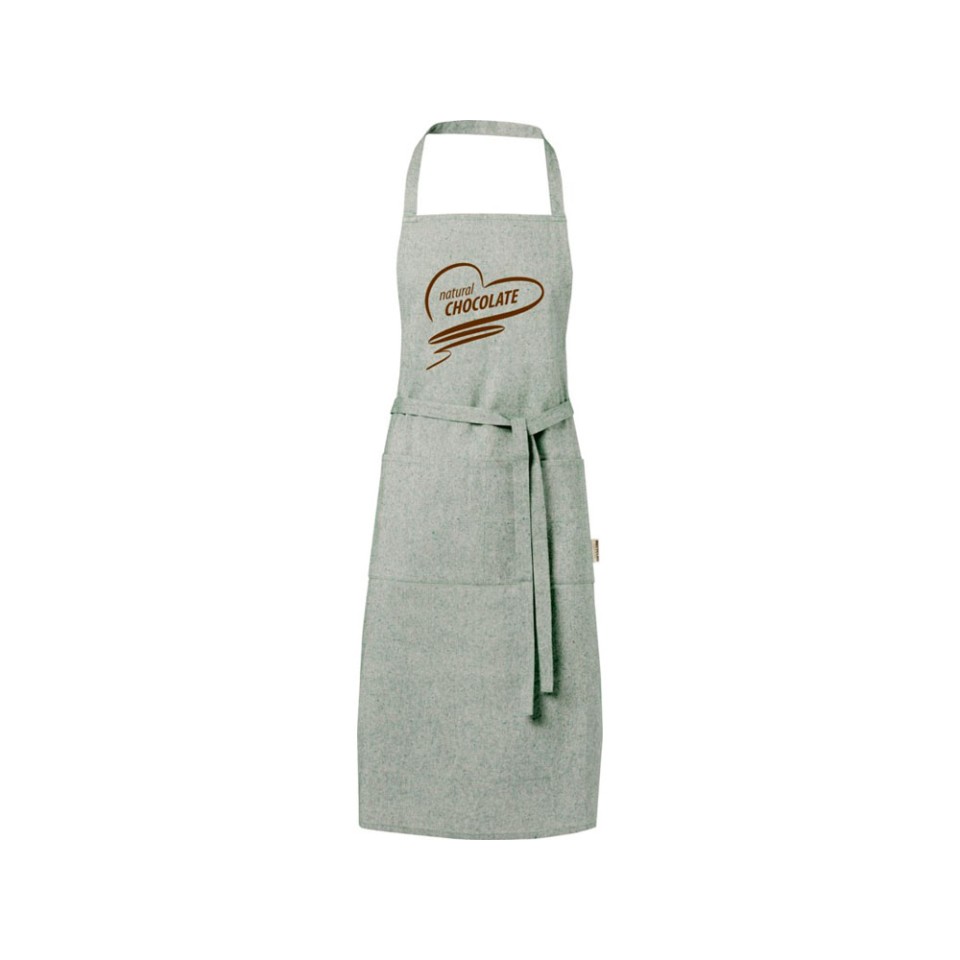 Pheebs 200 g/m2 recycled cotton apron, зеленый яркий