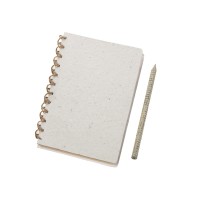 Живой блокнот А5 с бумажным карандашом и семенами цветов микс, белый