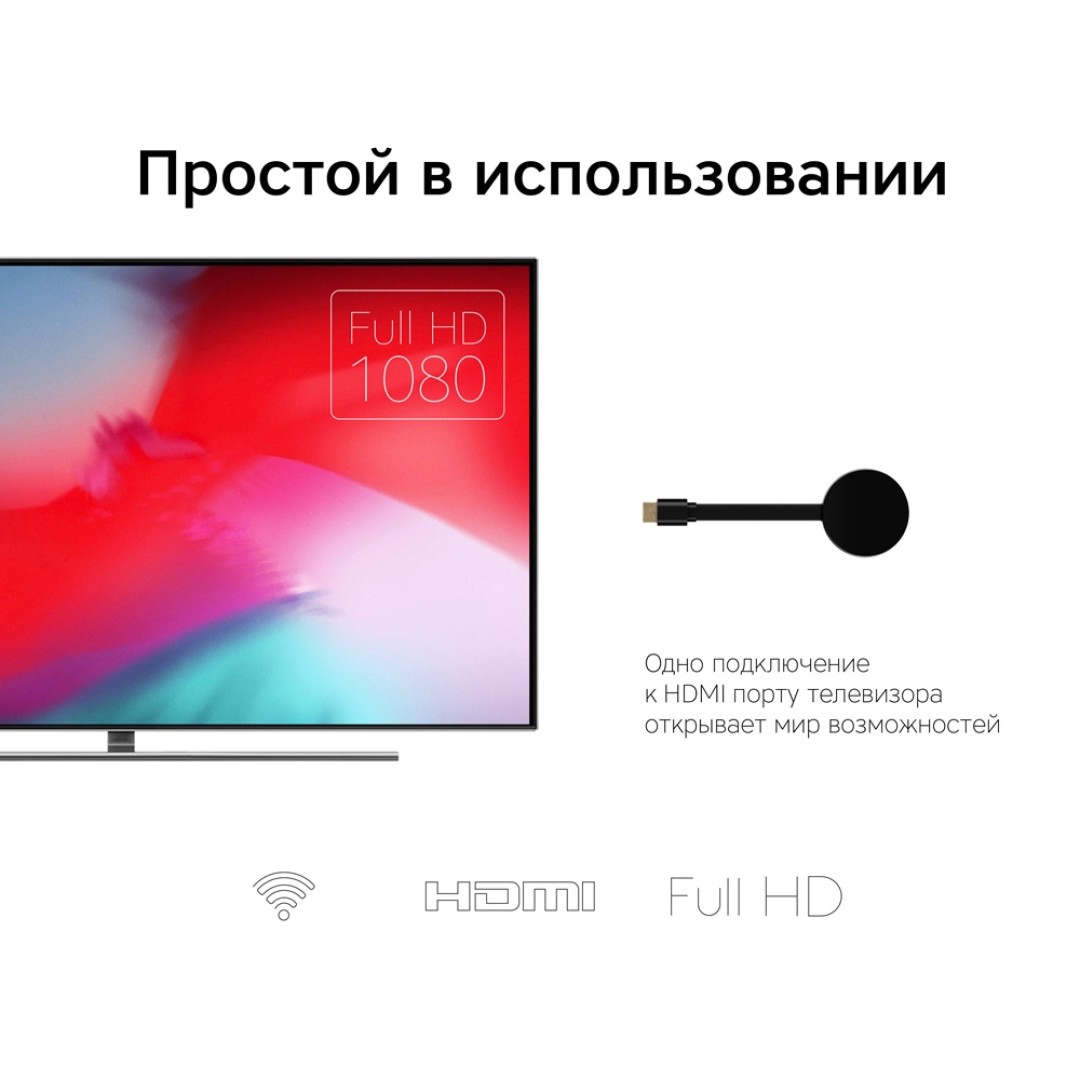 Беспроводной медиа-стример Rombica Smart Cast v06